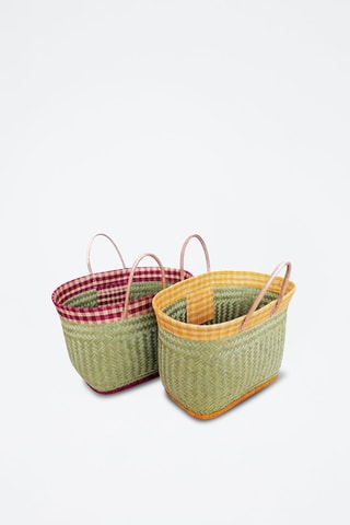 Panier de plage Tsipika - Beige et vert