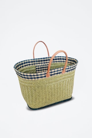 Panier de plage Tsipika - Beige et bleu