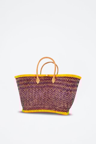 Panier de plage Aravola - 55 x 25 x 30 cm - Jaune