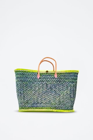 Panier de plage Aravola - 55 x 25 x 30 cm - Vert