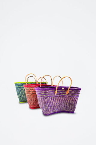 Panier de plage Aravola - 55 x 25 x 30 cm - Vert