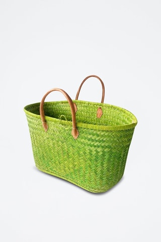 Panier de plage Aravola - 55 x 25 x 30 cm - Vert 