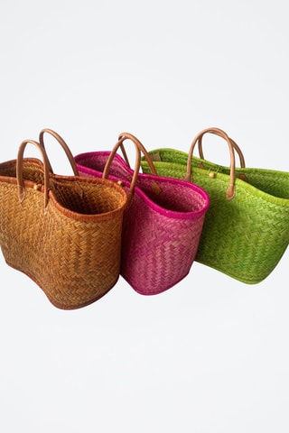 Panier de plage Aravola - 55 x 25 x 30 cm - Vert 