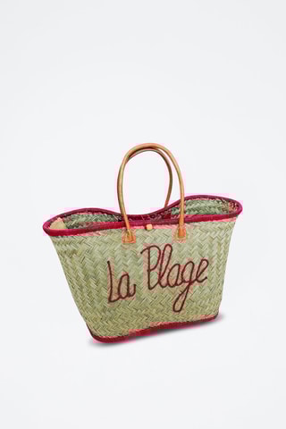 Panier de plage Pasika - 40 x 20 x 35 cm - Rouge