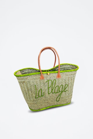 Panier de plage Pasika - 40 x 20 x 35 cm - Vert
