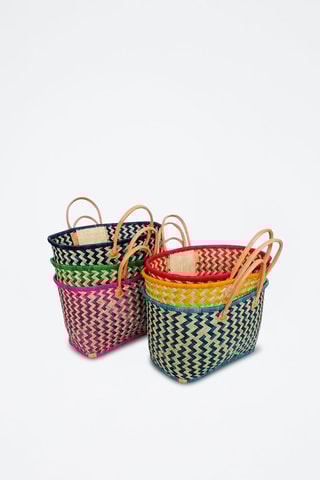 Panier de plage Toama - 40 x 20 x 35 cm - Bleu