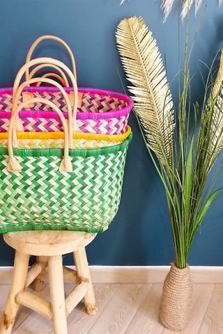 Panier de plage Toama - 40 x 20 x 35 cm - Bleu
