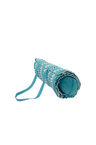 Drap de plage réversible Bahia - Bleu canard - 100 x 175 cm