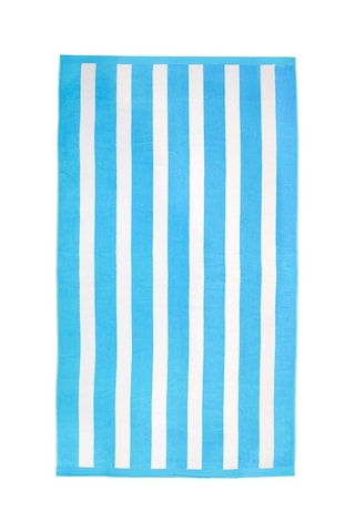 Drap de plage réversible Bahia - Turquoise - 100 x 175 cm