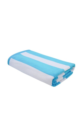 Drap de plage réversible Bahia - Turquoise - 100 x 175 cm