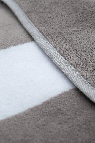 Drap de plage réversible Bahia - Taupe - 100 x 175 cm