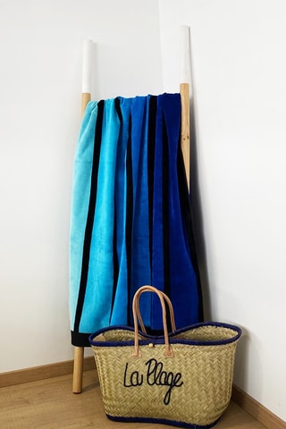 Serviette de plage Blue - Multicolore - 100 x 175 cm
