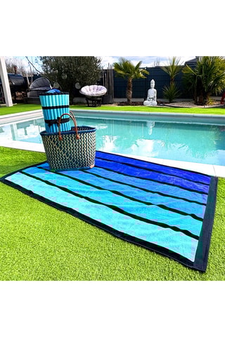 Serviette de plage Blue - Multicolore - 100 x 175 cm