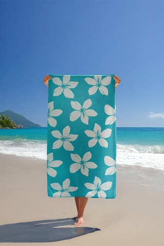 Serviette de plage Caracol - Turquoise - 90 x 170 cm