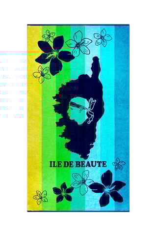 Serviette de plage Ibisco - Bleu - 90 x 170 cm