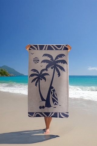 Serviette de plage Likoma - Beige - 90 x 170 cm