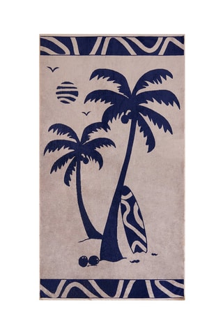 Serviette de plage Likoma - Beige - 90 x 170 cm