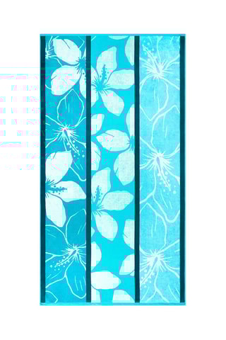 Serviette de plage Miyako - Bleu - 90 x 170 cm