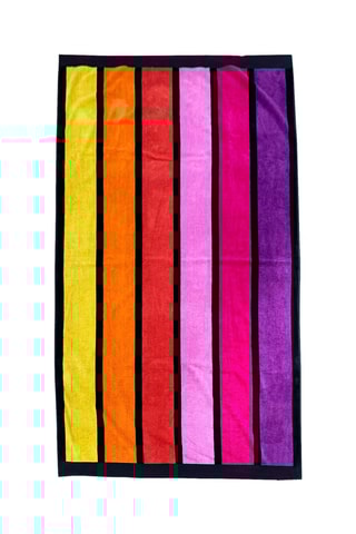 Serviette de plage Happy Chic - Violet - 175 x 100 cm
