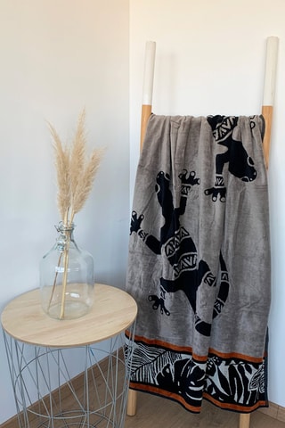 Serviette de plage Eldorado - 95 x 100 cm - Taupe