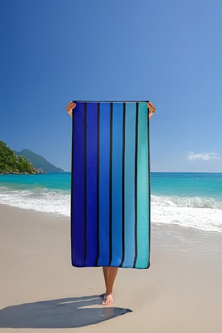 Drap de plage - Bleu - 90 x 170 cm