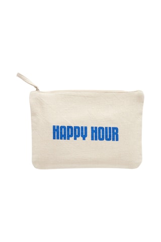 Pochette - Beige et bleu