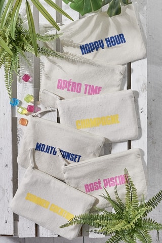 Pochette - Beige et jaune