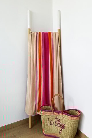 2 draps de plage - Lilas