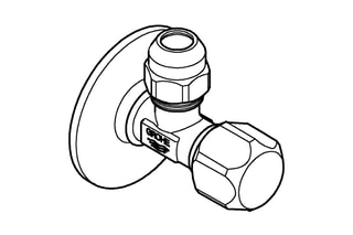 $Robinet d'équerre 1/2"