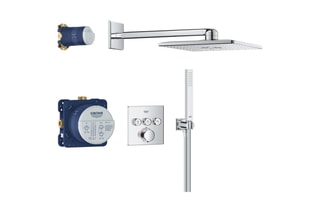 $Ensemble de douche thermostatique encastré