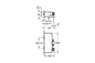 $Mitigeur thermostatique pour bain et douche Grohtherm Smartcontrol