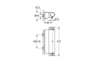 $Mitigeur thermostatique pour douche
Grohtherm 2000