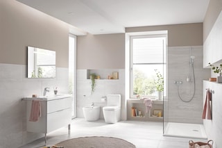 $Lavabo suspendu en porcelaine vitrifiée - 100 x 46 cm
