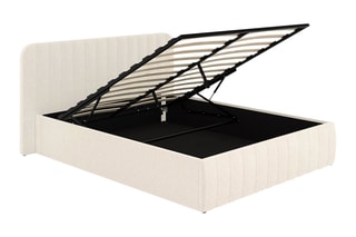 $Lit-coffre avec sommier Valentina - Couchage 140 x 190 cm