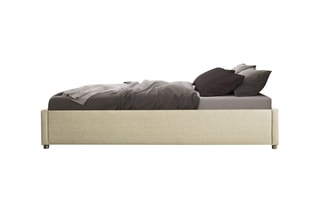 $Lit coffre avec sommier Otto Beige