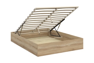 $Lit-coffre avec sommier Malta - Couchage 140 x 190 cm