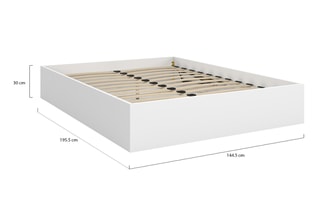 $Lit-coffre avec sommier Malta - Couchage 140 x 190 cm