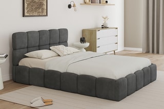 $Lit-coffre avec sommier Bubble - Couchage 140 x 190 cm