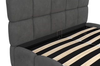 $Lit-coffre avec sommier Bubble - Couchage 140 x 190 cm