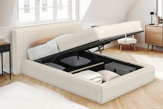 $Lit-coffre avec sommier Joyce - Couchage 140 x 190 cm