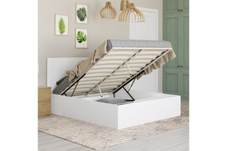 $Lit-coffre avec sommier Sicilia - Couchage 140 x 190 cm
