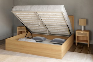 $Lit-coffre avec sommier Eve - Couchage 160 x 200 cm