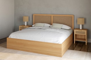 $Lit-coffre avec sommier Eve - Couchage 160 x 200 cm