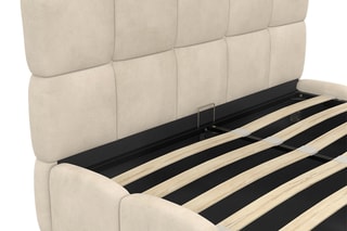 $Lit-coffre avec sommier Bubble - Couchage 140 x 190 cm