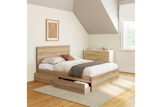 $Lit avec sommier Oklahoma - Couchage 140 x 190 cm