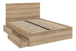 $Lit avec sommier Oklahoma - Couchage 140 x 190 cm