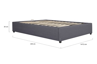 $Lit-coffre avec sommier Otto - Couchage 140 x 190 cm