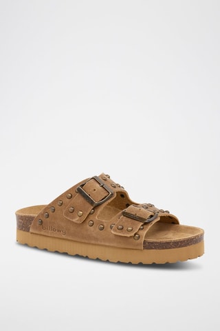 $Mules en nubuck - Marron