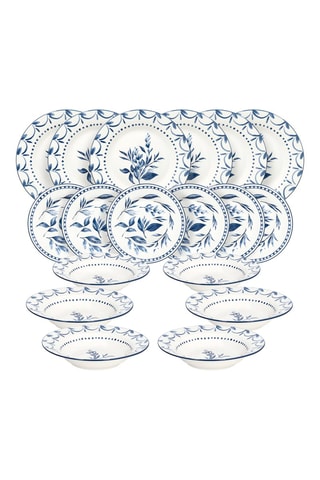 $Service en porcelaine Olimp. New Blue Loira - 18 pièces