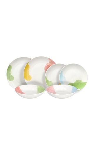 $Service en porcelaine Madison Acquerello - 18 pièces 